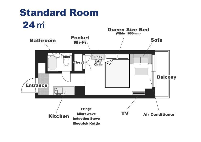 Ookini Hotels Karasuma Gojo Apartment Kyoto Room photo